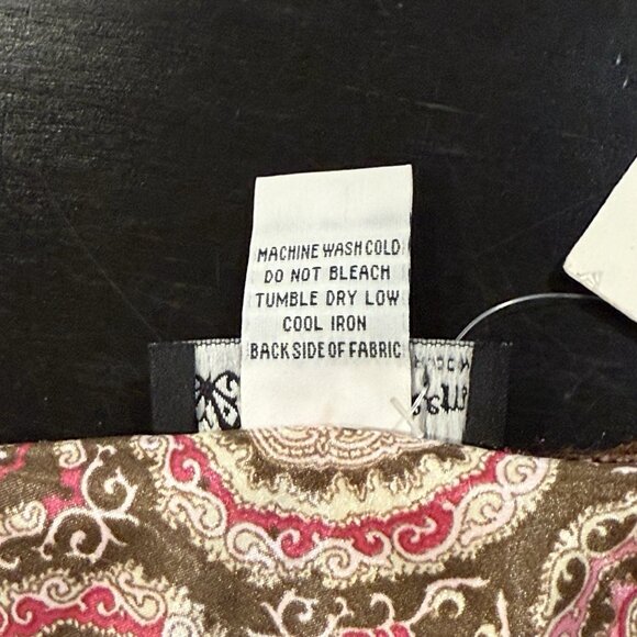 NWT VTG Y2K Self Esteem Babydoll Brown Pink Top Fairy Medallion Womens Size 1X - Picture 7 of 10